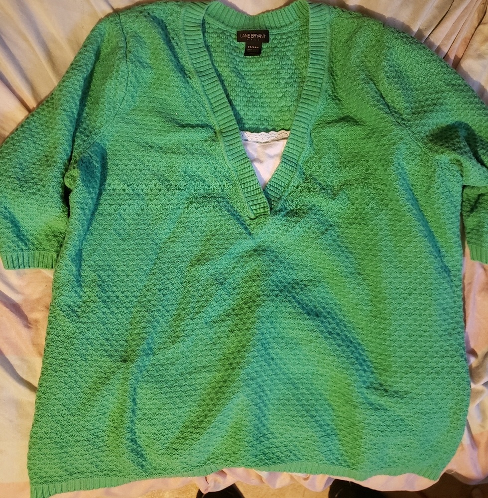 ●Lane Bryant 3/4 sleeve sweater ●